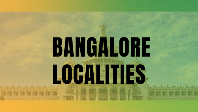 localities in Bangalore